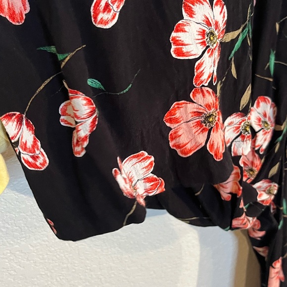 Topshop women’s mixed floral and polka dot spaghetti strap jumper Brunch Vacay - Picture 6 of 10